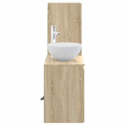 Bathroom Furniture Set 2 pcs Sonoma Oak 33 x 34.5 x 100 cm