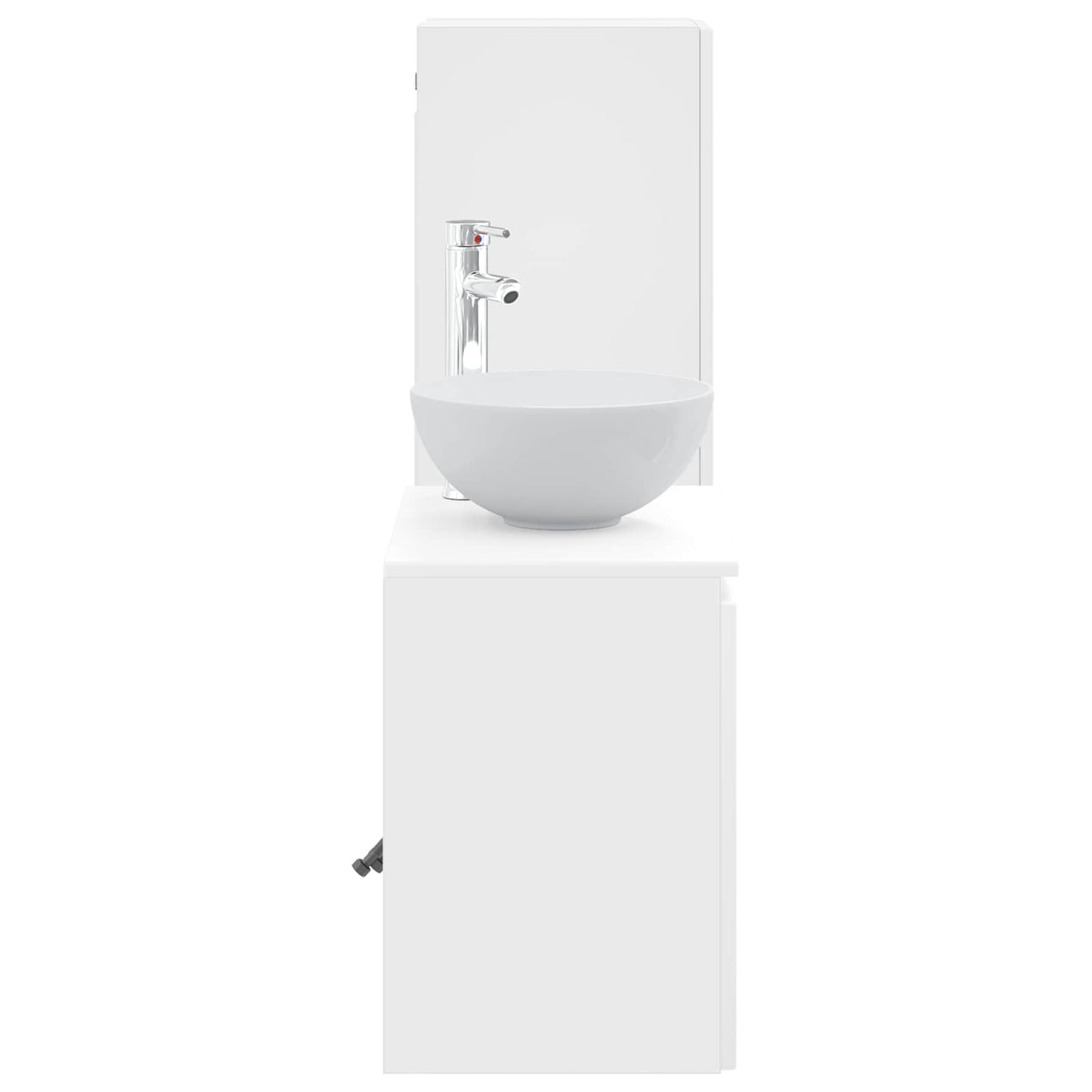 Bathroom Furniture Set 2 pcs High Gloss White