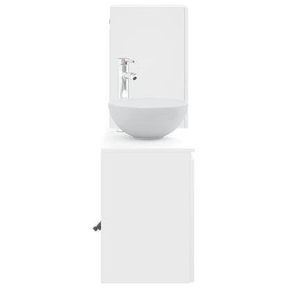 Bathroom Furniture Set 2 pcs High Gloss White