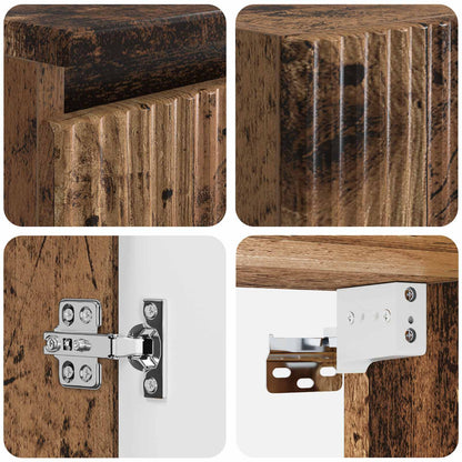 Bathroom Furniture Set 2 pcs Old Wood 33 x 34.5 x 100 cm