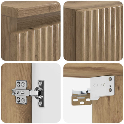 Bathroom Furniture Set 2 pcs Artisan Oak 33 x 34.5 x 100 cm