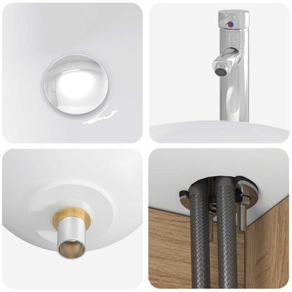 Bathroom Furniture Set 2 pcs Artisan Oak 33 x 34.5 x 100 cm