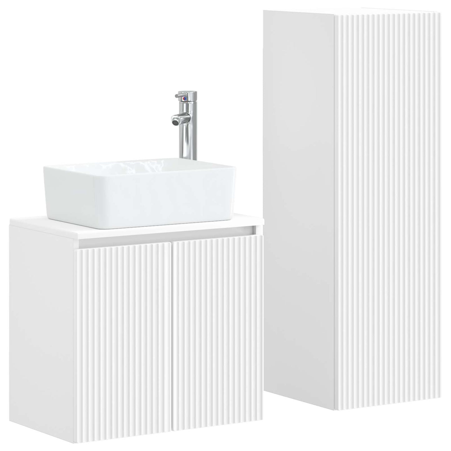 Bathroom Furniture Set 2 pcs White 33 x 34.5 x 100 cm