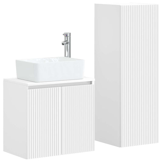 Bathroom Furniture Set 2 pcs White 33 x 34.5 x 100 cm