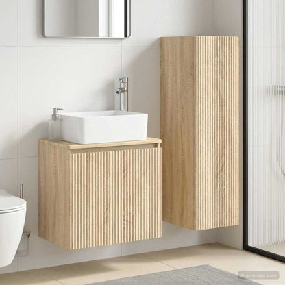 Bathroom Furniture Set 2 pcs Sonoma Oak 33 x 34.5 x 100 cm