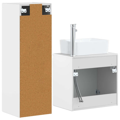 Bathroom Furniture Set 2 pcs High Gloss White