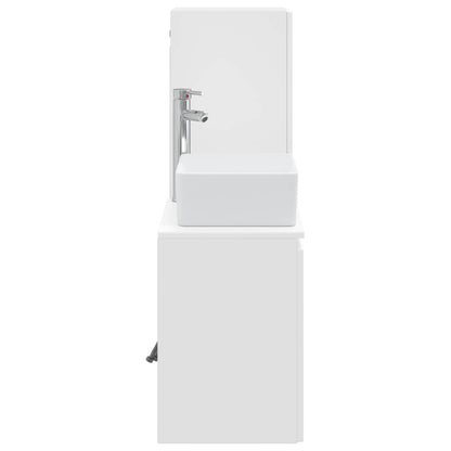 Bathroom Furniture Set 2 pcs High Gloss White