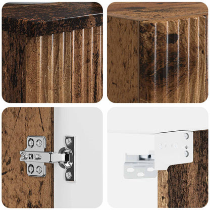 Bathroom Furniture Set 2 pcs Old Wood 33 x 34.5 x 100 cm
