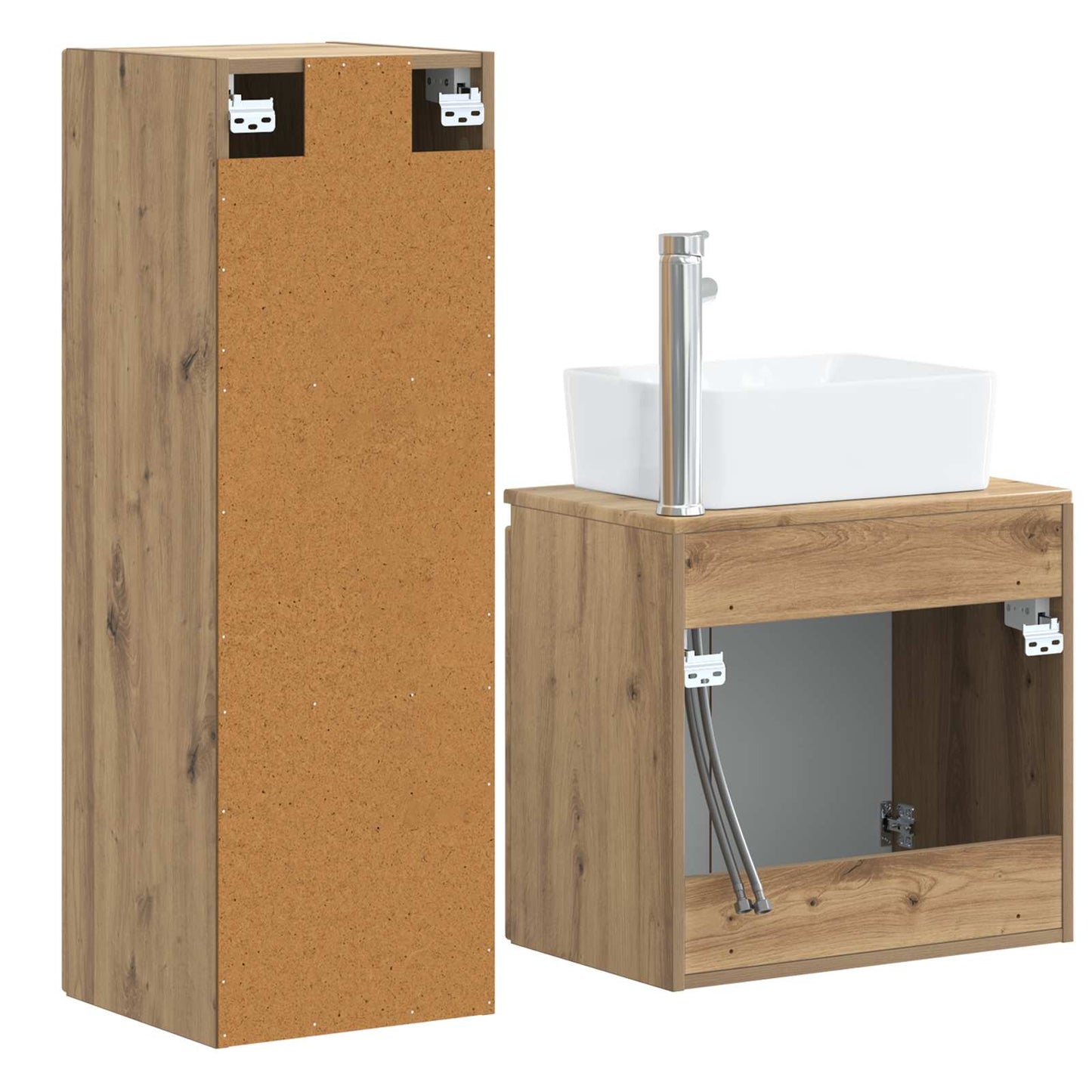 Bathroom Furniture Set 2 pcs Artisan Oak 33 x 34.5 x 100 cm