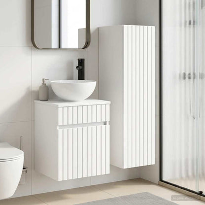 Bathroom Furniture Set 2 pcs White 33 x 34.5 x 100 cm