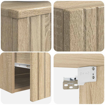 Bathroom Furniture Set 2 pcs Sonoma Oak 33 x 34.5 x 100 cm