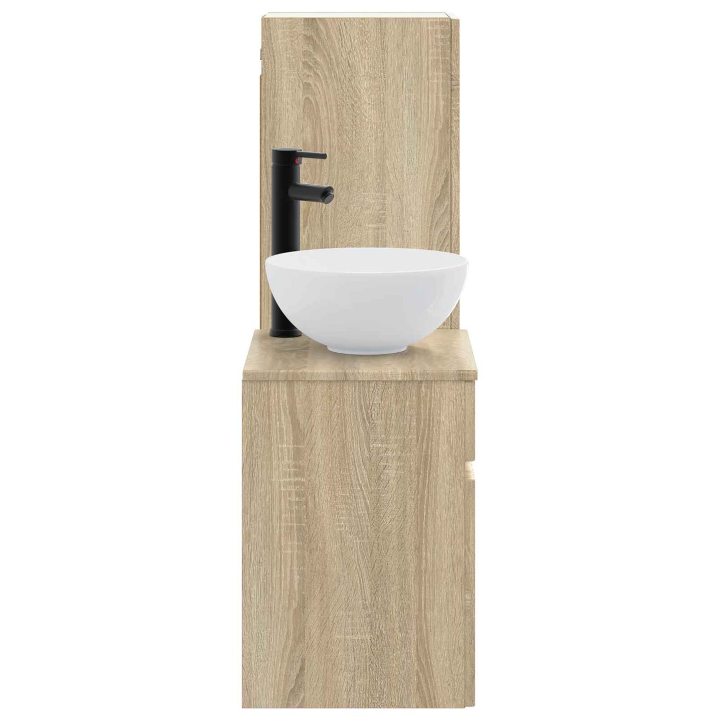 Bathroom Furniture Set 2 pcs Sonoma Oak 33 x 34.5 x 100 cm