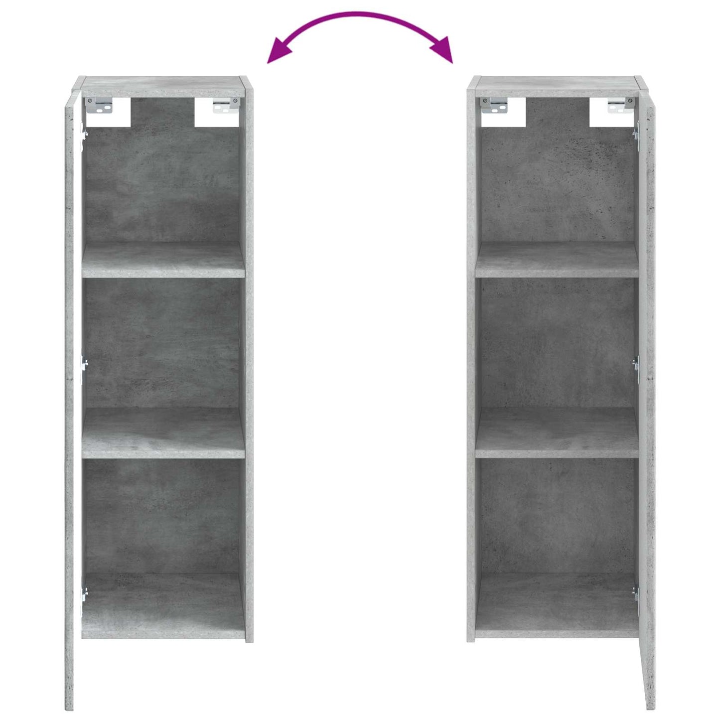 Bathroom Furniture Set 2 pcs Concrete Grey 33 x 34.5 x 100 cm