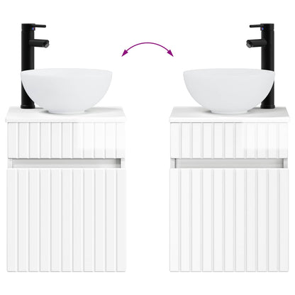 Bathroom Furniture Set 2 pcs High Gloss White