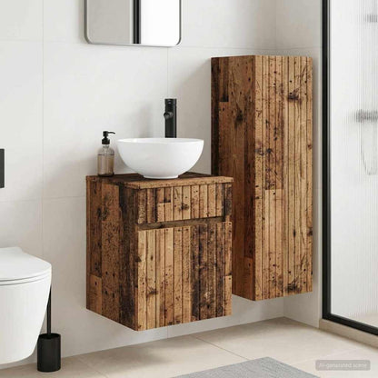 Bathroom Furniture Set 2 pcs Old Wood 33 x 34.5 x 100 cm