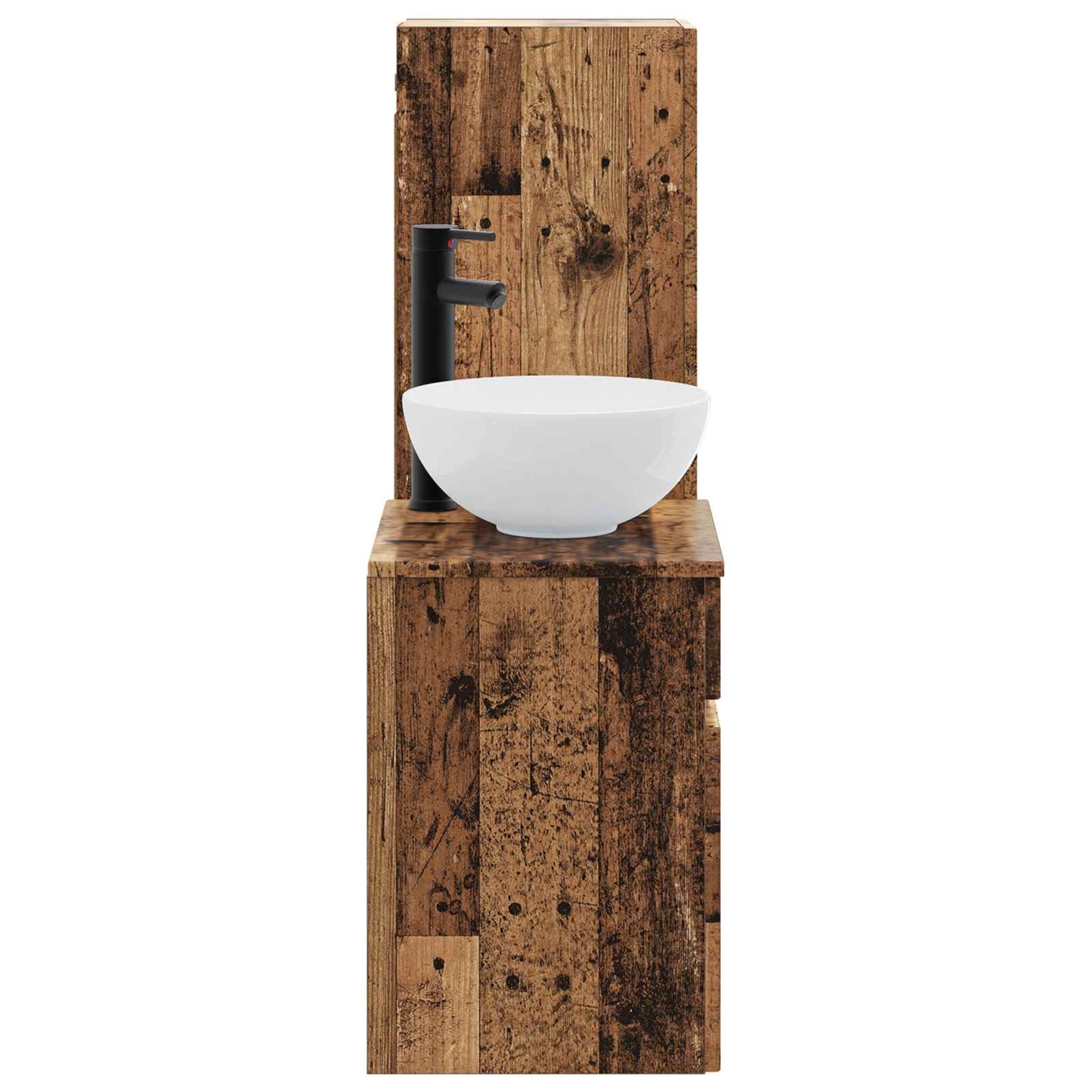 Bathroom Furniture Set 2 pcs Old Wood 33 x 34.5 x 100 cm