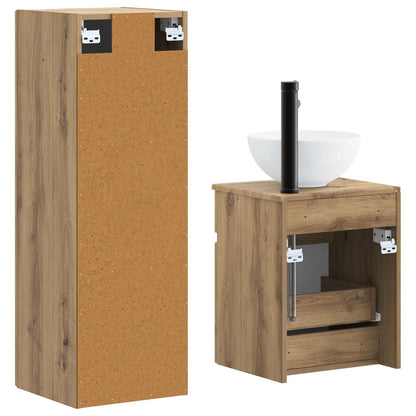 Bathroom Furniture Set 2 pcs Artisan Oak 33 x 34.5 x 100 cm