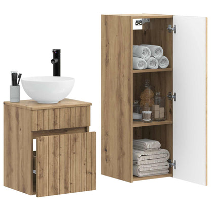 Bathroom Furniture Set 2 pcs Artisan Oak 33 x 34.5 x 100 cm