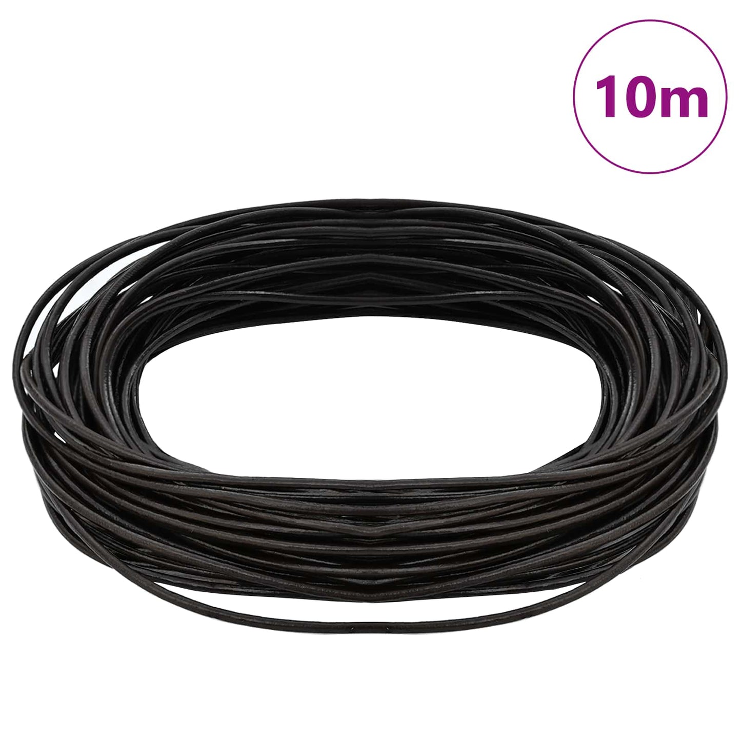Leather Cord Dark Brown Ø1 mm x 10 m Leather