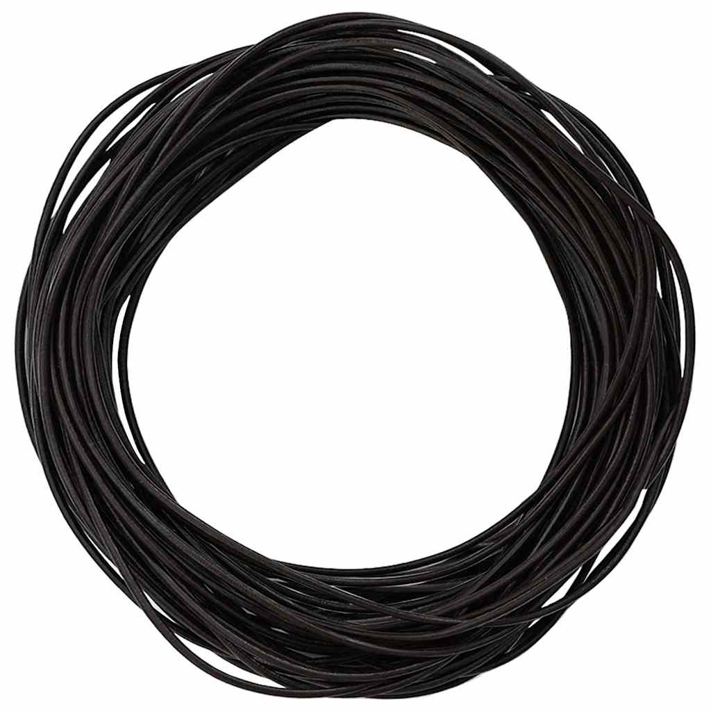 Leather Cord Dark Brown Ø1.5 mm x 5 m Leather