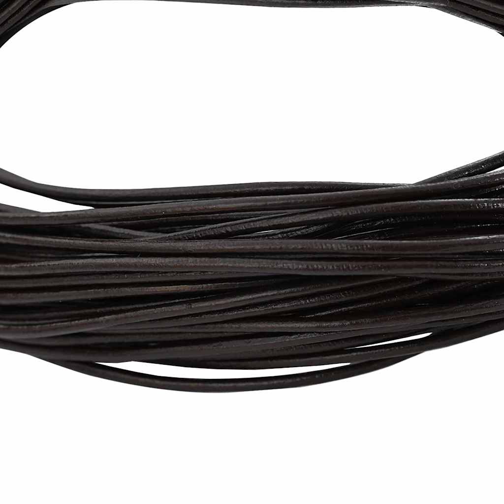 Leather Cord Dark Brown Ø2 mm x 5 m Leather