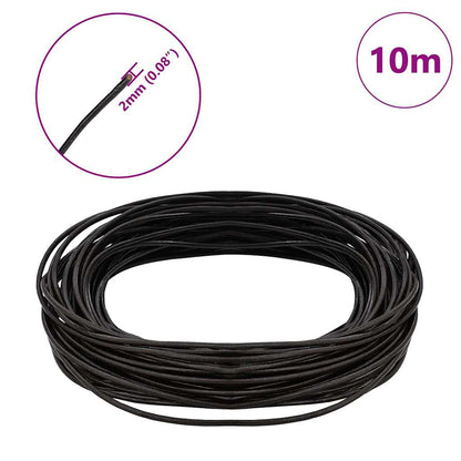 Leather Cord Dark Brown Ø2 mm x 10 m Leather