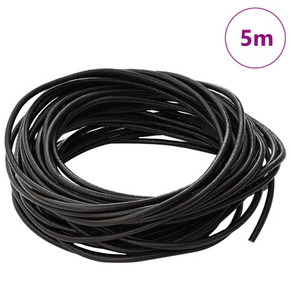 Leather Cord Dark Brown Ø2.5 mm x 5 m Leather