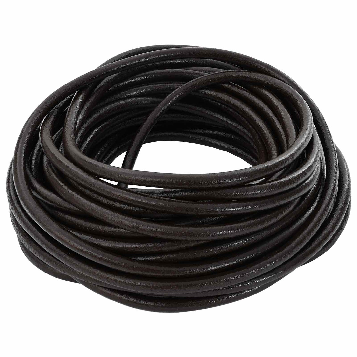 Leather Cord Dark Brown Ø4 mm x 5 m Leather