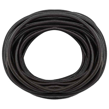 Leather Cord Dark Brown Ø4 mm x 5 m Leather