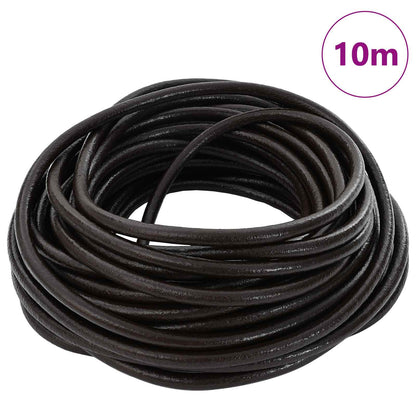 Leather Cord Dark Brown Ø4 mm x 10 m Leather