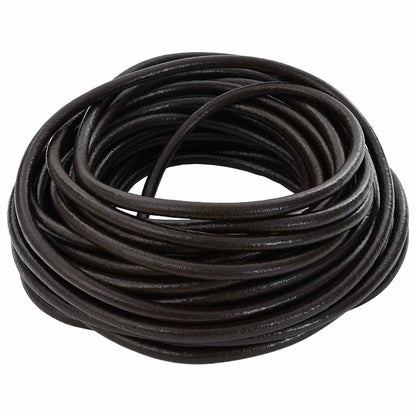 Leather Cord Dark Brown Ø5 mm x 5 m Leather