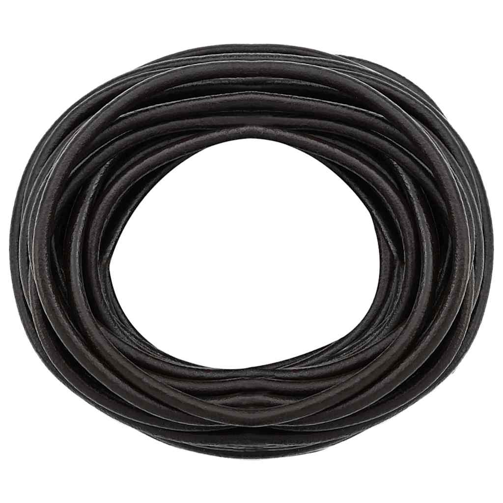 Leather Cord Dark Brown Ø5 mm x 5 m Leather