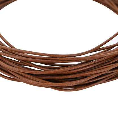 Leather Cord Light Brown Ø1.5 mm x 5 m Leather