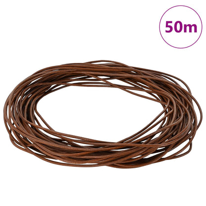 Leather Cord Light Brown Ø1.5 mm x 50 m Leather