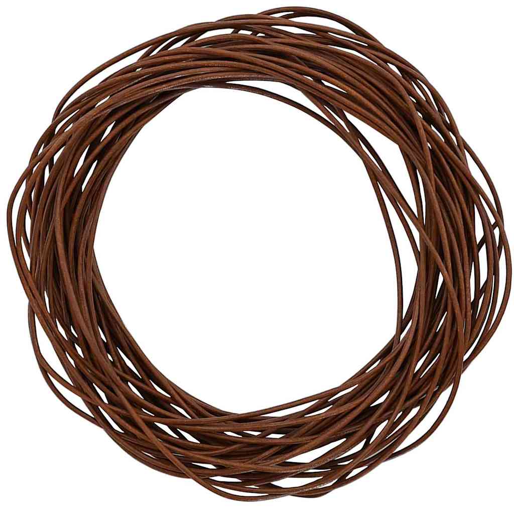 Leather Cord Light Brown Ø2.5 mm x 5 m Leather