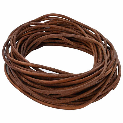 Leather Cord Light Brown Ø3 mm x 10 m Leather