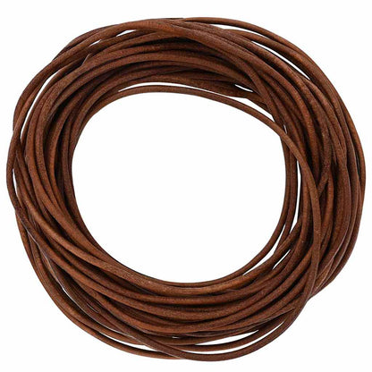 Leather Cord Light Brown Ø3 mm x 50 m Leather