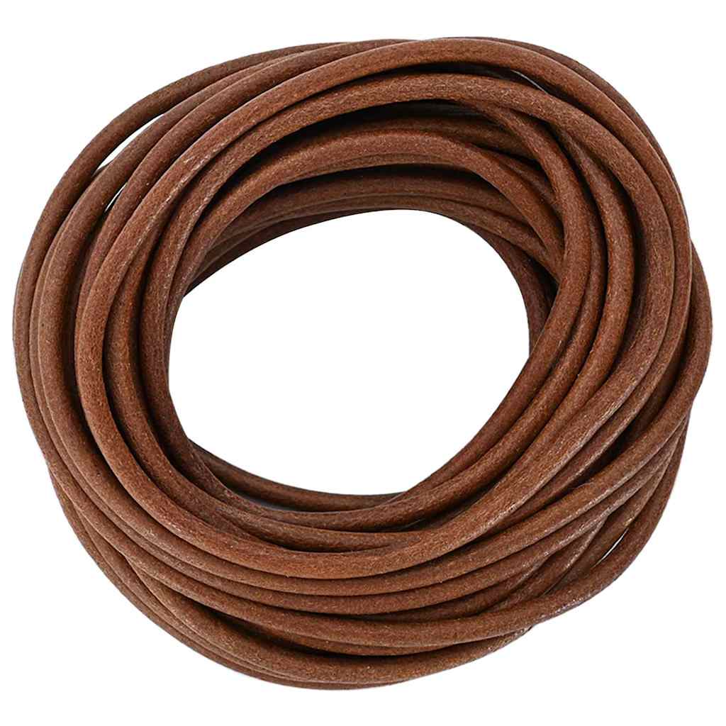 Leather Cord Light Brown Ø4 mm x 5 m Leather