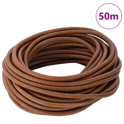 Leather Cord Light Brown Ø4 mm x 50 m Leather
