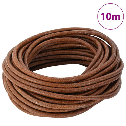 Leather Cord Light Brown Ø5 mm x 10 m Leather