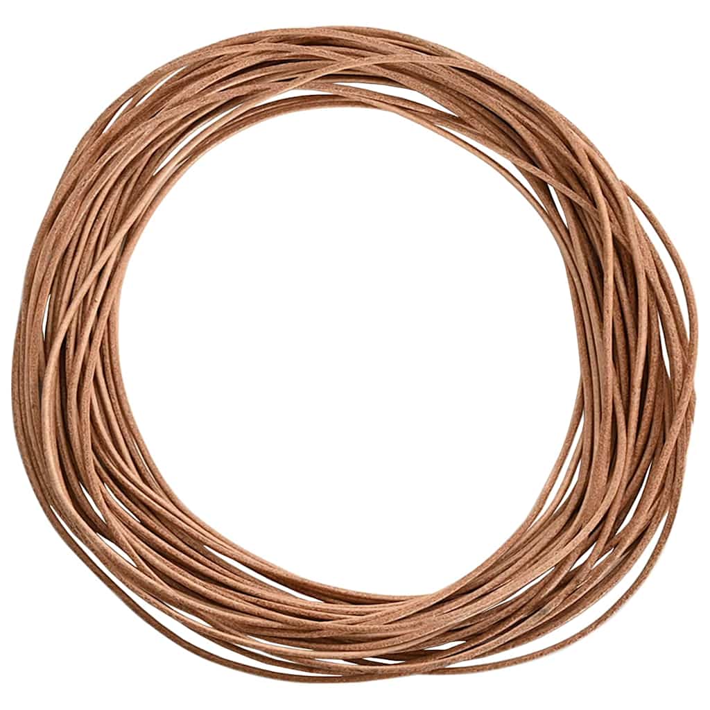 Leather Cord Brown Ø1.5 mm x 50 m Leather
