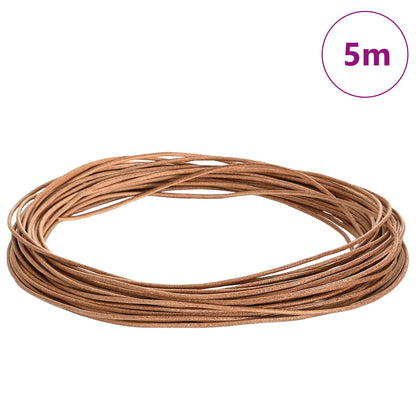 Leather Cord Brown Ø2 mm x 5 m Leather