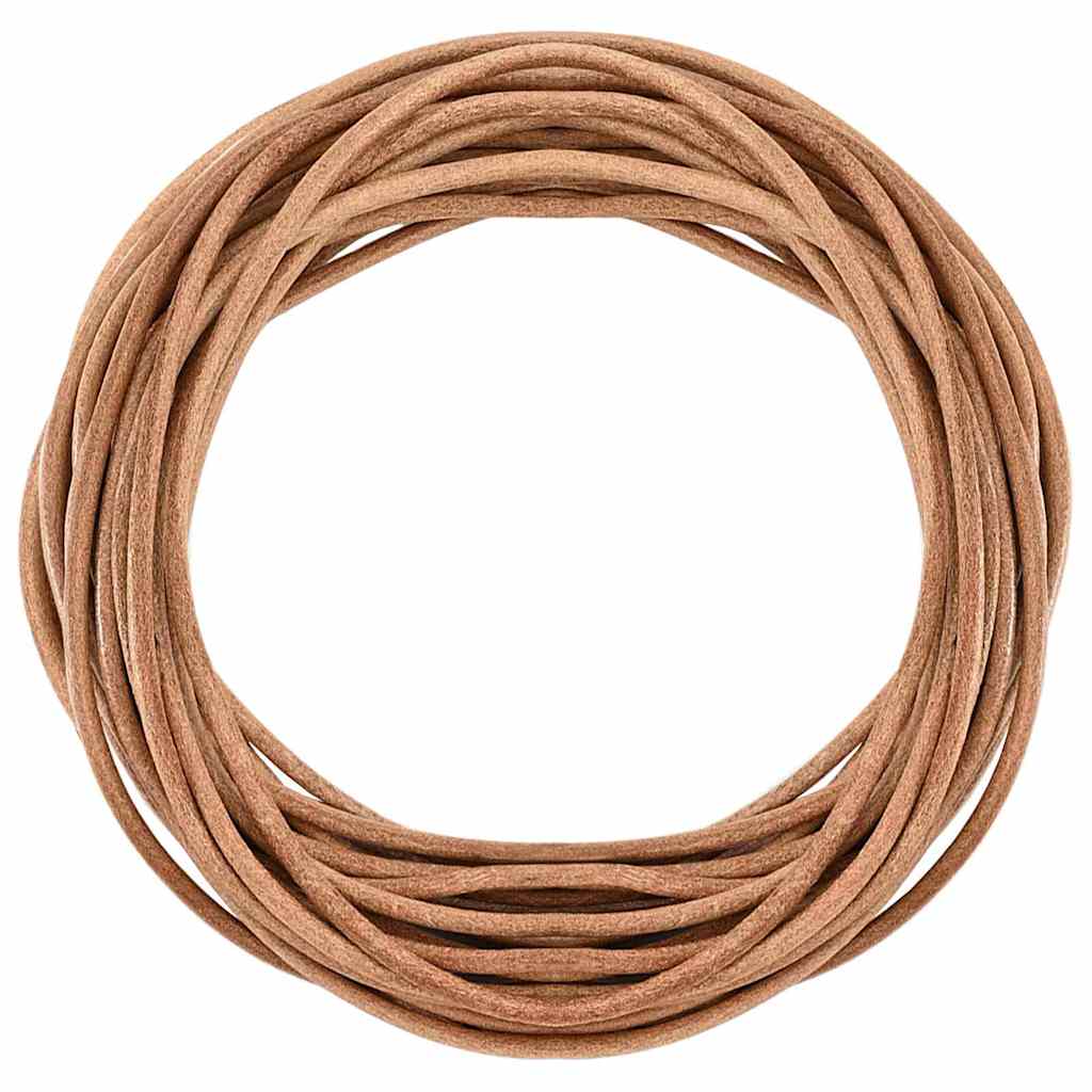 Leather Cord Brown Ø2.5 mm x 5 m Leather