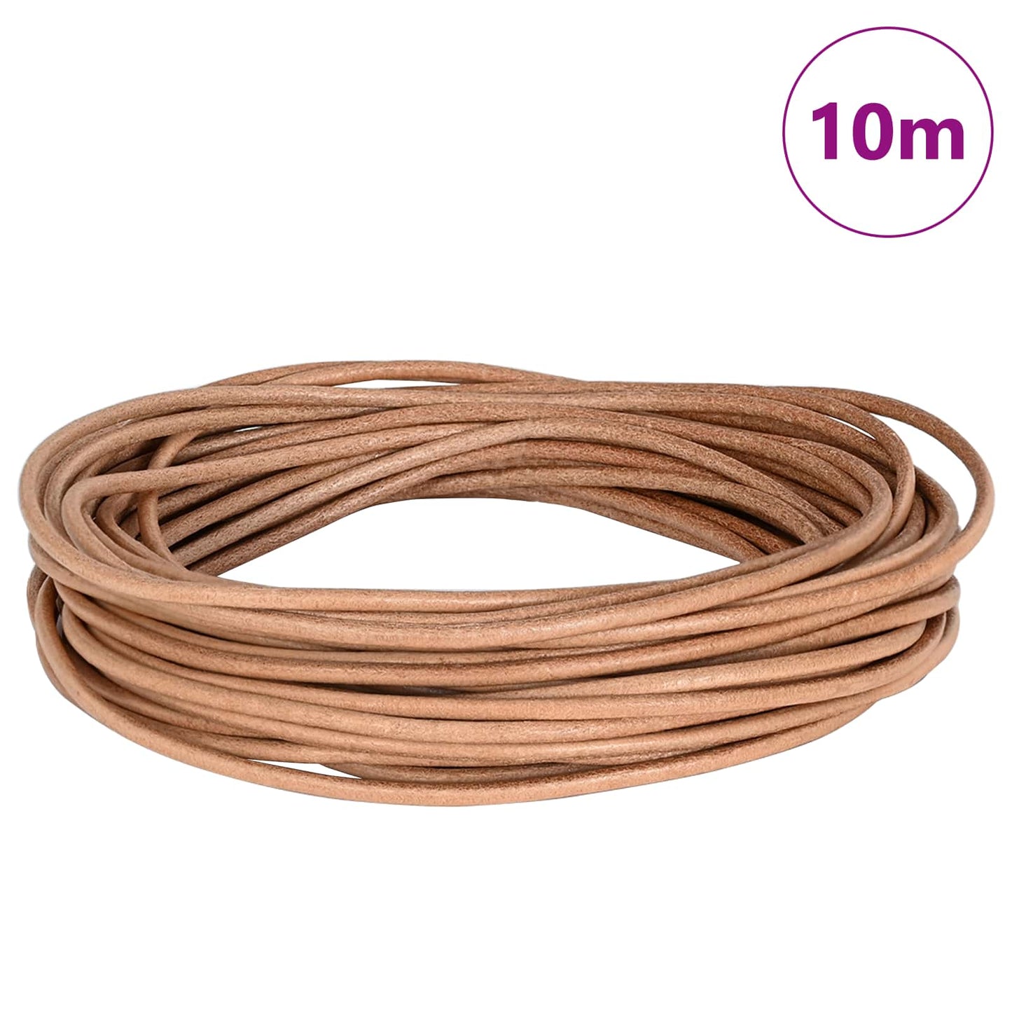 Leather Cord Brown Ø2.5 mm x 10 m Leather