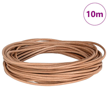 Leather Cord Brown Ø3 mm x 10 m Leather