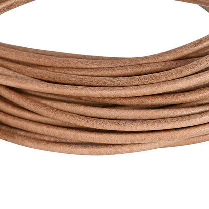 Leather Cord Brown Ø3 mm x 50 m Leather