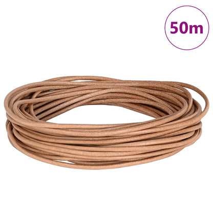 Leather Cord Brown Ø3 mm x 50 m Leather