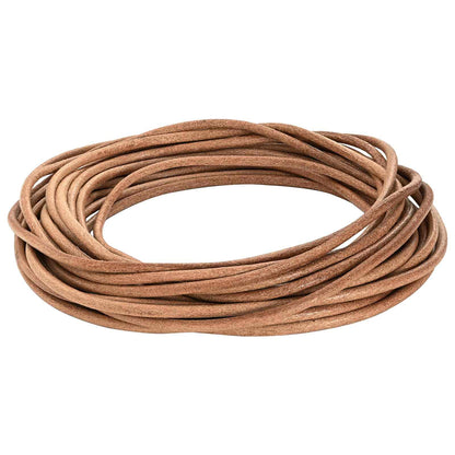 Leather Cord Brown Ø5 mm x 5 m Leather