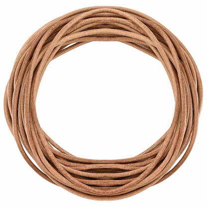 Leather Cord Brown Ø5 mm x 5 m Leather