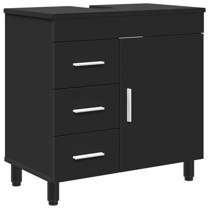 Bathroom Vanity Unit Black 60 x 35 x 60 cm Engineered Wood